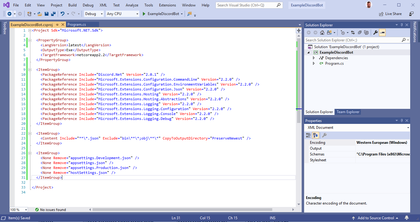 Creating a Discord Bot with Discord.Net