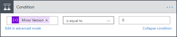 Only work with Major Version Step 6 - Only work with Major Version