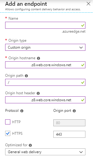 CDN Endpoint