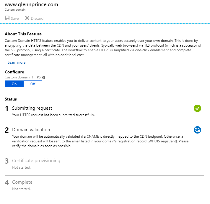 CDN Certificate Application CDN Certificate Application